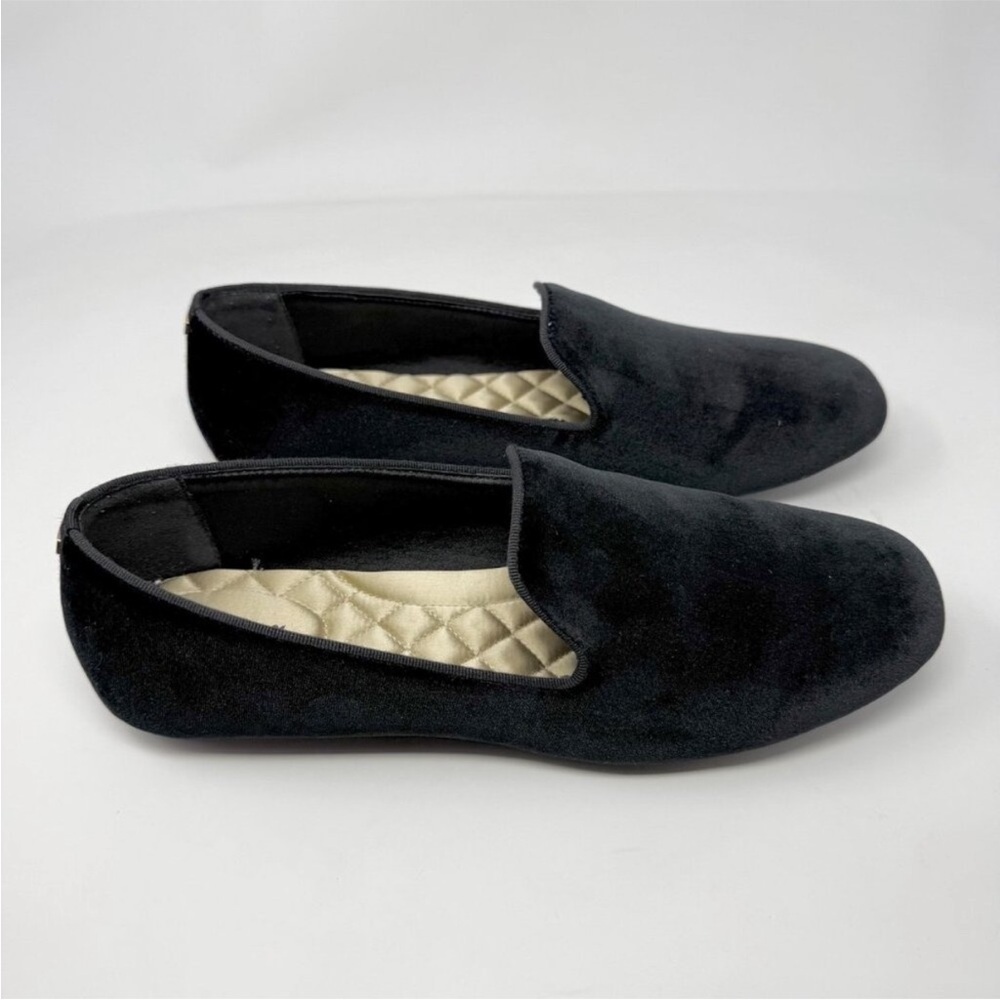 NEW Birdies Women’s The Starling Black Velvet Slip On Loafers 10W Old Money